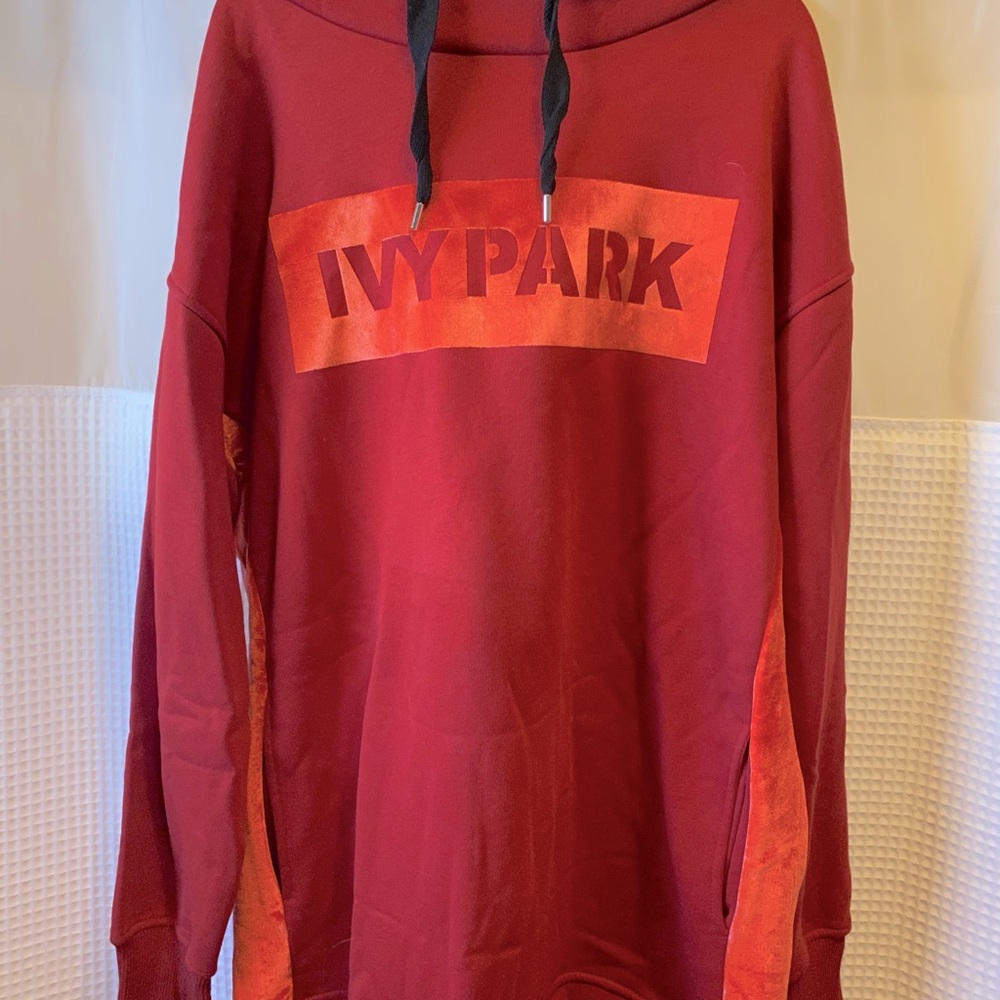 IVY PARK NWOT Velvet Hoodie Dress